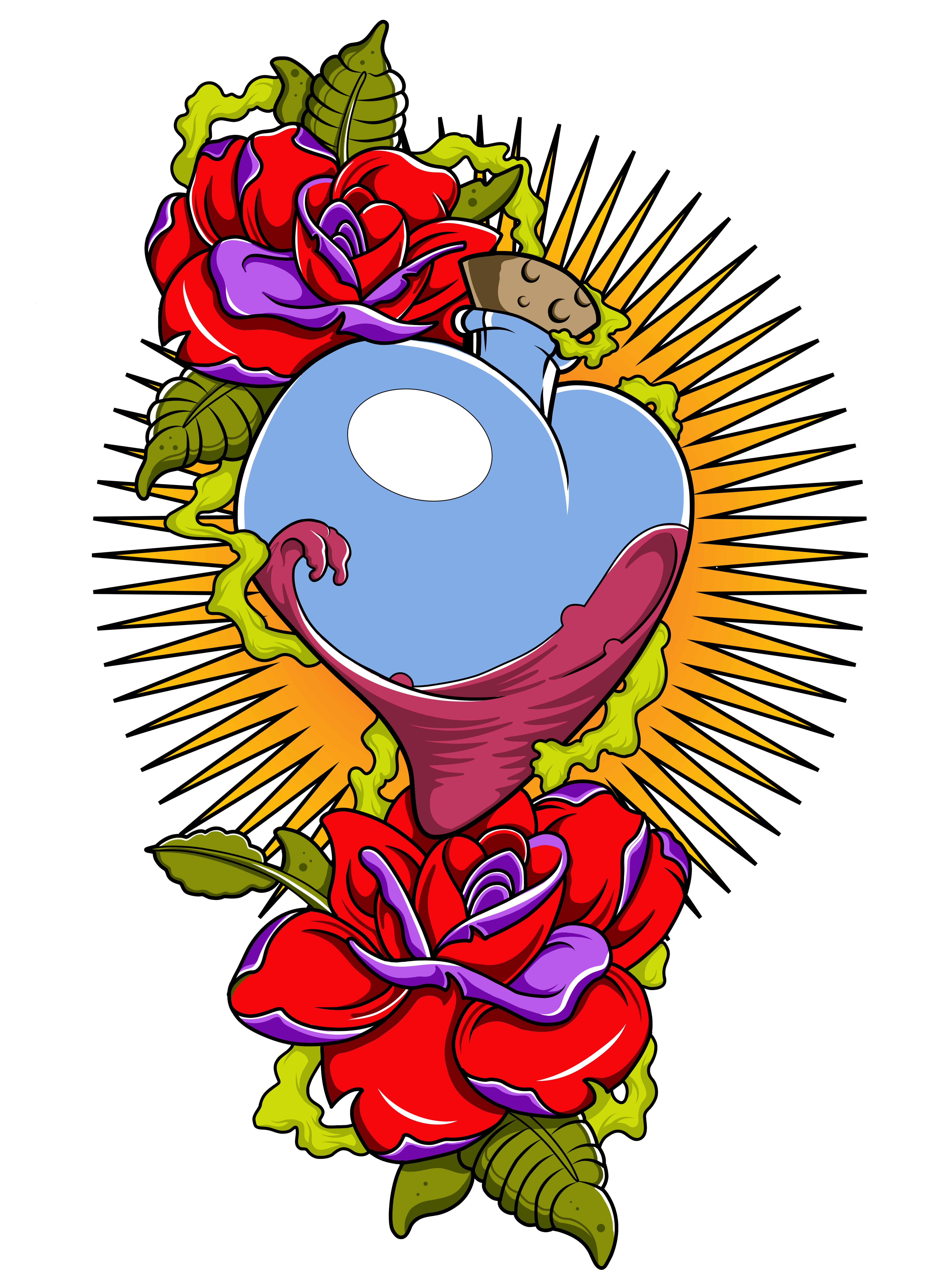 Sacred Heart merch graphic
